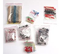 diodo Kit di componenti elettronici diodi led Set di resistori Condensatore elettrolitico Transistor ceramico Fai da te for kit di avviamento Condensatore Componente
