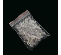 Diodo LED da 5 mm, 5 mm, bianco, verde, rosso, blu, giallo, arancione, rosa, viola, bianco caldo, luce rotonda, diodo di emissione (100 pezzi