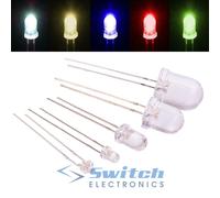 Diodo LED Lampeggiante Costante 1.8mm 3mm 5mm 8mm 10mm Obiettivo Trasparente