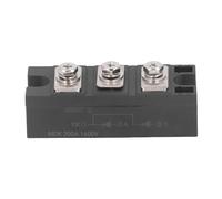 Diodo raddrizzatore a modulo a catodo comune, modulo raddrizzatore a diodo antiriflesso per fotovoltaico da 1600 V con dissipazione tramite piastra in ottone, 3 terminali per (MDK200A 1600V)