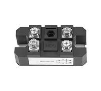 Diodo raddrizzatore a ponte, Asixx 1pc monofase a ponte a diodi raddrizzatore 100A 1600V ad alta potenza 4 terminali con grande capacità di sovracorrente, buona dissipazione del calore e bassa caduta