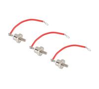 Diodo raddrizzatore ZX70 12 da 70 A, ad alta potenza, prestazioni stabili, diodo di ricambio per generatore, materiale in, 3 pezzi (Linea rossa positiva)