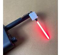 Diodo rilevatore di luce a radiofrequenza UHF con antenna in rame e indicatore LED per rilevamento segnale walkie talkie (rosso)