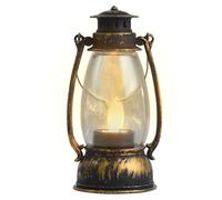 Dioeazh Lanterna a Batteria, Decorazione con Luci, Luci con Effetto Fiamma Tremolante Stile Vintage per Notte Giardino Casa Escursionismo Emergenze Patio Tende