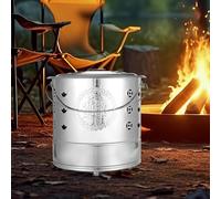 Dioeazh per Bruciare all'Aperto - Inceneritore in Acciaio Inossidabile per Barile di Banconote | Barile Propizio con Coperchio e Maniglia per Trasporto per Rituali e Cerimonie Funebri Festa del