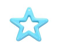 Diogeynu 10Pcs Elegante Scavato Fuori Ciondolo Stella Piccolo Cinque punte Stella di Fascino Della Collana Accessorio Per La Creazione di Gioielli Forniture Hollow Design Accessori Per Collane, Misura
