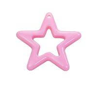 Diogeynu 10Pcs Elegante Scavato Fuori Ciondolo Stella Piccolo Cinque punte Stella di Fascino Della Collana Accessorio Per La Creazione di Gioielli Forniture Hollow Design Accessori Per Collane, Misura