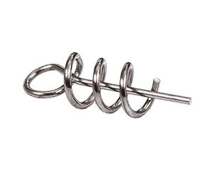 Diogeynu 50Pcs 14mm Molla Lock Pin Pesca Pin Vite Crank Hook Spring Twist Lock Connettore Pesca Morbido Lure Tackle