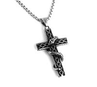 Diogeynu Elegante collana a serpente Ouroboros in acciaio inox, accessorio per il collo del serpente per stili gotici moderni alla moda per uomini e donne, Misura unica, come descritto, come descritto