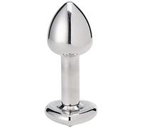 Diogol - Anni Butt Plug Heart Silver 30 mm