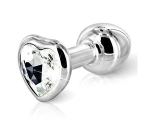 Diogol - Anni Butt Plug Heart Silver 35 mm