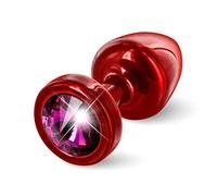 Diogol Anni Round Spina anale Rosso e rosa 25 mm