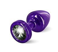 Diogol Anni Round Spina anale Viola e nero 25 mm