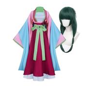 Diohauxi Maomao - Costume da cosplay Ancient Style Long Dress Set con parrucca anime gioco di ruolo per Halloween