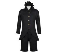 Diohauxi Okarun, costume da cosplay anime Takakura Ken, set uniforme nero con parrucca, Halloween, per uomini
