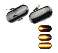 DIOILGPGMW Indicatore Direzione 2x Per Clio Per Trafic Per Kangoo Per Twigo Per Dacia Per Logan Per Duster Per Interstar Indicatori Direzione Dinamici A LED Indicatori Laterali(Crystal,1)