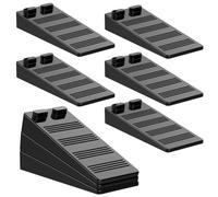 Diompirux 8 Pezzi Nero Fermaporta da Pavimento in Gomma, Altezza Regolabile Antiscivolo Antigraffio ferma porta da pavimento, per Tutti i Pavimenti Interni ed Esterni, per Camerette, Ufficio, Balcone