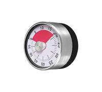 Diompirux Timer da Cucina - Digitale Mechanico Manuale, Conto alla Rovescia Senza Batteria, Magnetico in Acciaio Inox