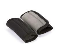 Diono Car Seat Straps Shoulder Pads for Baby, Infant, Toddler, 2 Pack Reversible Soft Seat Belt Cushion and Stroller Harness Covers Helps Prevent Strap Irritation, Black