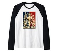 Dionysus Dio Greco Teatro Tragedia Commedia Maglia con Maniche Raglan