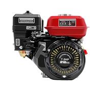 DioPaiB Motore a benzina a 4 tempi, 7,5 HP, motore a benzina singolo, 212 CC, raffreddato ad aria, motore portatile 3600 giri/min, motore stand-alone 0,95 Gal, motore Go Kart Motor, per mini moto