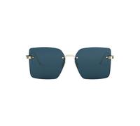 Dior Cdior S3u Occhiali Da Sole Donna Oro Squadrato Blu 60mm