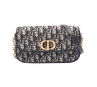 Dior Vintage - Pre-owned 30 Montaigne Oblique Canvas Leather Shoulder Bag - - Pre-owned - Donna - Blu - ONE SIZE