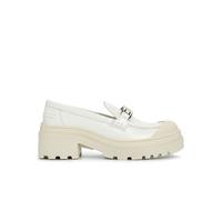 Dior White Calfskin Platform Loafers - EU36/US6
