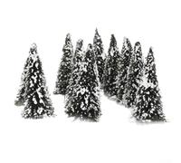 Diorama Essentials Confezione da 10 modelli di alberi in plastica per arricchire il layout della ferrovia (H=8CM)