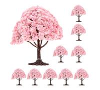 Diorama, kit per paesaggi di fiori, 10 pezzi, 8 cm, modellino di treno, paesaggio, architettura, alberi di ciliegio per sabbia, tavoli, artigianato, costruzioni, paesaggi ornamentali