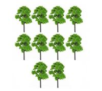 Diorama Models Alberi, 10 pezzi, 12 cm, paesaggio, diorama, alberi in plastica verde, layout paesaggio, architettura, accessori da giardino