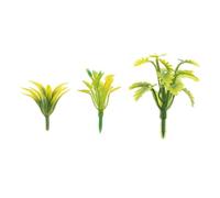 Diorama Scenery Kit, 90 mini alberi, fiori artificiali, arbusti, cespuglio, verde, giallo, rosso, modelli di edificio con sabbia, tavolo, treno, micro paesaggio, stile A