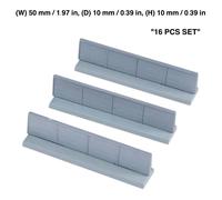 Diorama struttura set parete cemento 16 pezzi scala N/1:150 Tomytec Scenery 0...