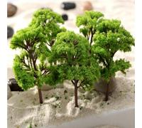 Diorama Tree Kit, 10 pezzi, 4 cm, modello in scala HO OO, treno, ferrovia, layout diorama, scenario, decorazione per piante in miniatura