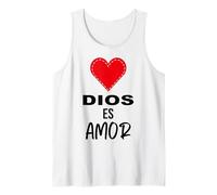 Dios es Amor - Spanish Christian Bible Verse Tee Canotta