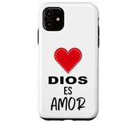 Dios es Amor - Spanish Christian Bible Verse Tee Custodia per iPhone 11