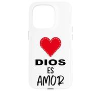 Dios es Amor - Spanish Christian Bible Verse Tee Custodia per iPhone 15 Pro