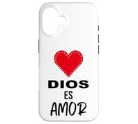 Dios es Amor - Spanish Christian Bible Verse Tee Custodia per iPhone 16