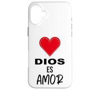 Dios es Amor - Spanish Christian Bible Verse Tee Custodia per iPhone 16 Plus
