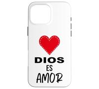 Dios es Amor - Spanish Christian Bible Verse Tee Custodia per iPhone 16 Pro Max