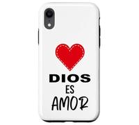 Dios es Amor - Spanish Christian Bible Verse Tee Custodia per iPhone XR