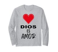Dios es Amor - Spanish Christian Bible Verse Tee Maglia a Manica