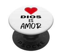 Dios es Amor - Spanish Christian Bible Verse Tee PopSockets PopGrip Adesivo