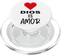 Dios es Amor - Spanish Christian Bible Verse Tee PopSockets PopGrip per MagSafe