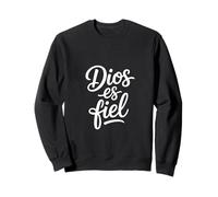 Dios es fiel Detto Divertente Script Cursivo Credere Felpa