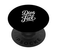 Dios es fiel Detto divertente Script Cursivo Credere PopSockets PopGrip Adesivo