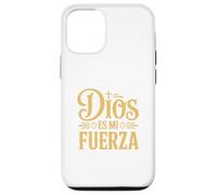 Dios Es Mi Fuerza Camiseta Cristiana Jesús Latino Hispano Custodia per iPhone 12/12 Pro