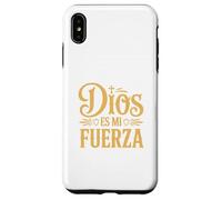 Dios Es Mi Fuerza Camiseta Cristiana Jesús Latino Hispano Custodia per iPhone XS Max