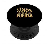 Dios Es Mi Fuerza Camiseta Cristiana Jesús Latino Hispano PopSockets PopGrip Adesivo