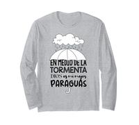 Dios es Mi paraguas en Medio de la tormenta Maglia a Manica